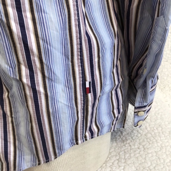 Vintage Tommy Hilfiger Men's Button Front Shirt - Picture 6 of 6